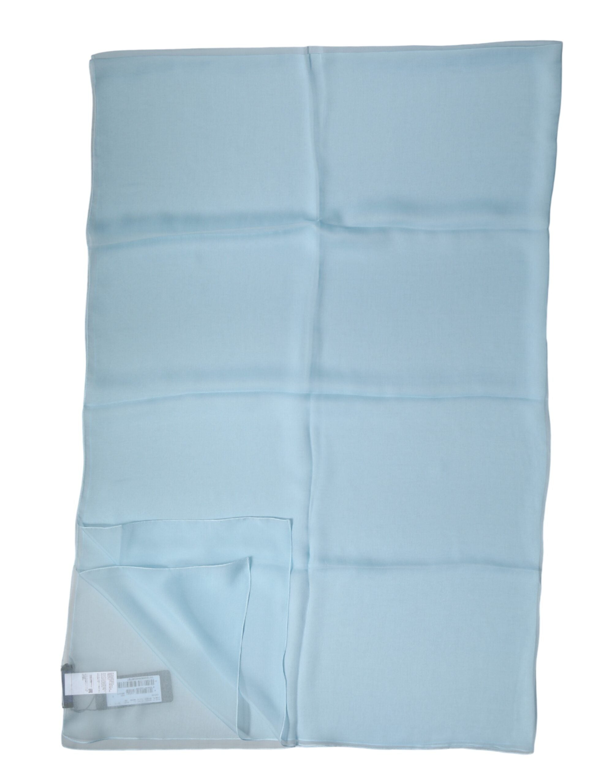 Dolce & Gabbana Light Blue Stole Silk Neck Wrap Shawl Scarf