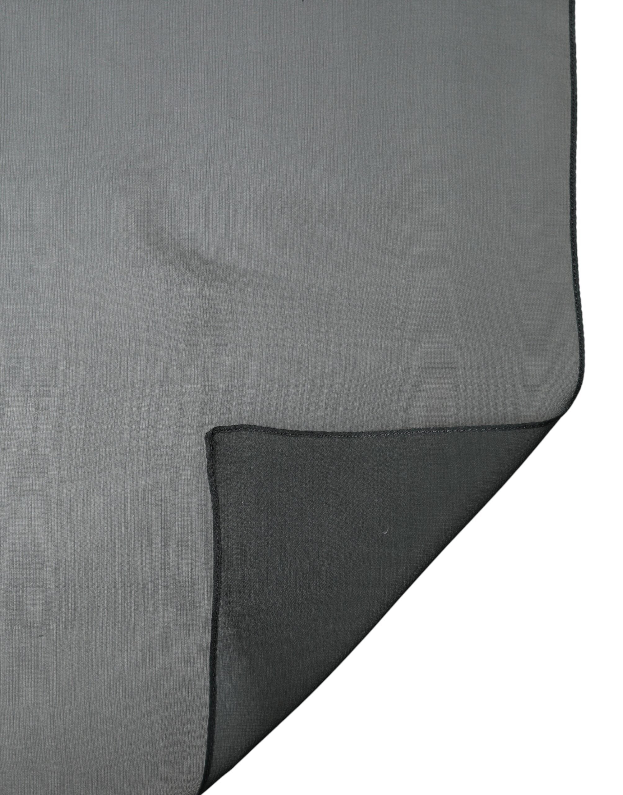 Dolce & Gabbana Dark Green Stole Silk Neck Wrap Shawl  Scarf