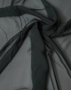 Dolce & Gabbana Dark Green Stole Silk Neck Wrap Shawl  Scarf