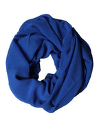Authentic Designer Authentic Designer Dolce & Gabbana Blue Silk Stole Neck Wrap Shawl Men  Scarf