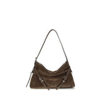 Givenchy Brown Calf Leather Bos Taurus Shoulder Bag