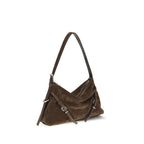 Givenchy Brown Calf Leather Bos Taurus Shoulder Bag