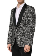 Dolce & Gabbana Black Jazz Club Silk Single Breasted Blazer