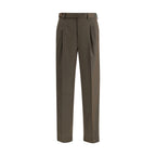 Brioni Bicolor Fleece Wool Casual Pants