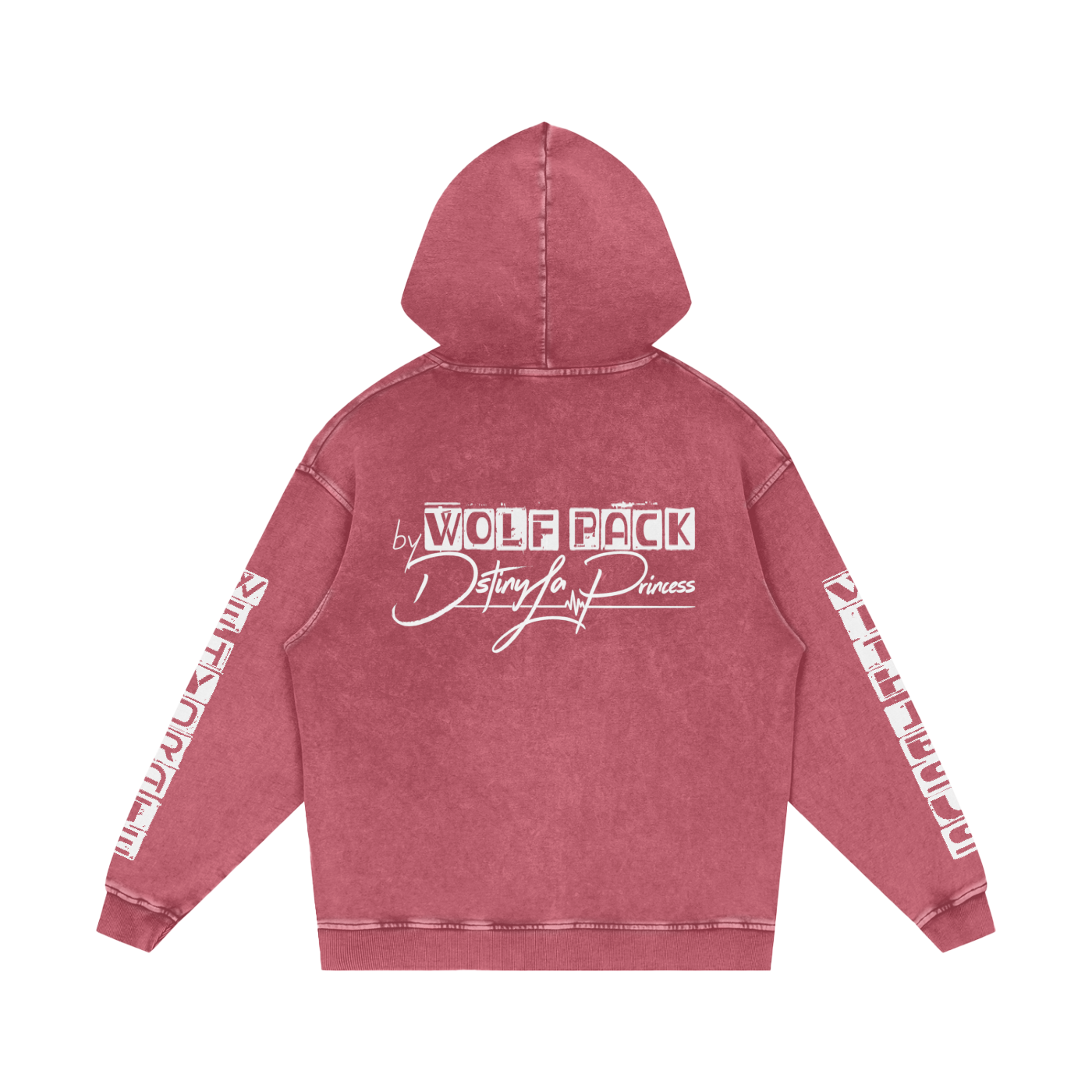 Snow Washed Loose Cotton Hoodie