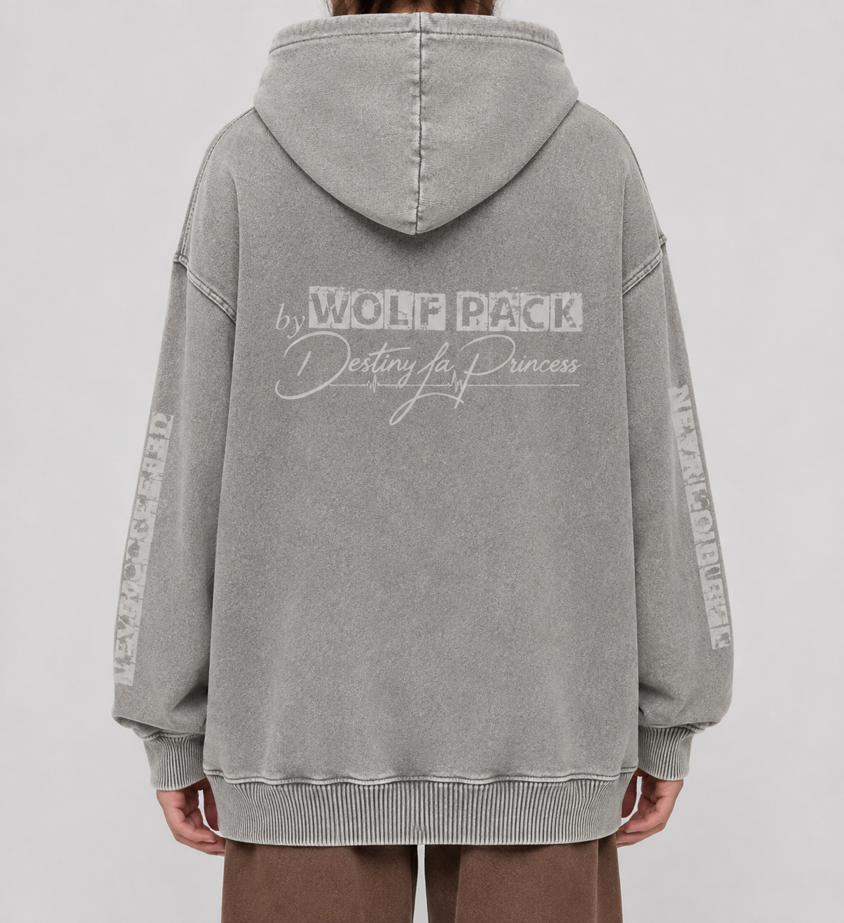 Snow Washed Loose Cotton Hoodie