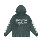 Snow Washed Loose Cotton Hoodie