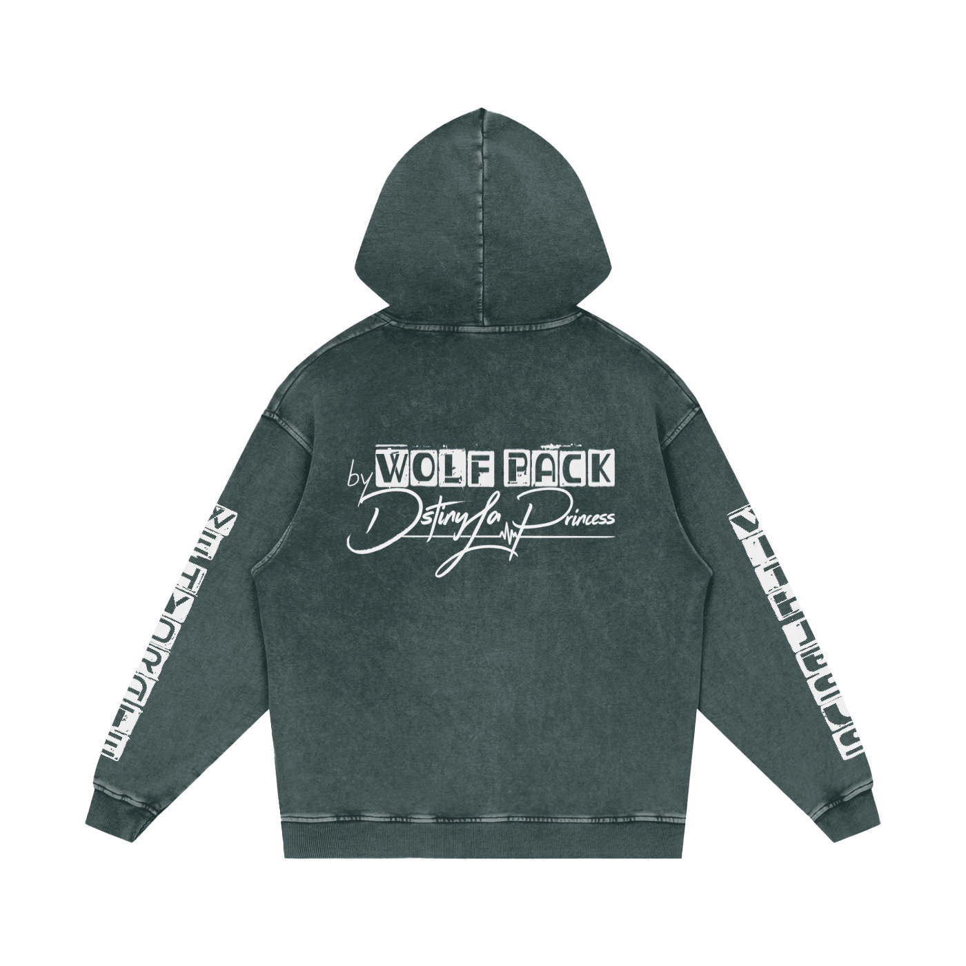 Snow Washed Loose Cotton Hoodie