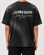 Hand-Frayed Sunfade Paint Splatter T-Shirt