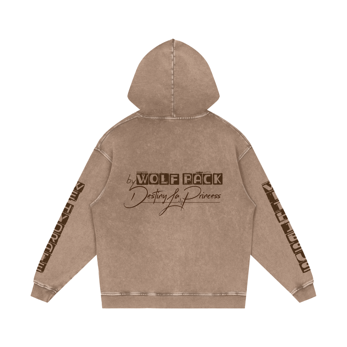 Snow Washed Loose Cotton Hoodie