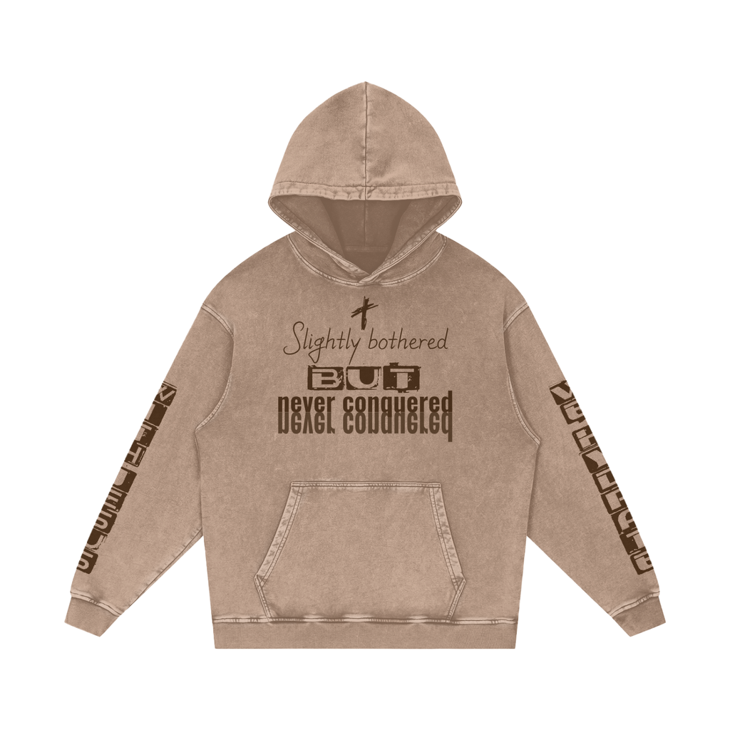 Snow Washed Loose Cotton Hoodie
