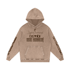 Snow Washed Loose Cotton Hoodie