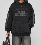 Snow Washed Loose Cotton Hoodie