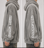 Snow Washed Loose Cotton Hoodie