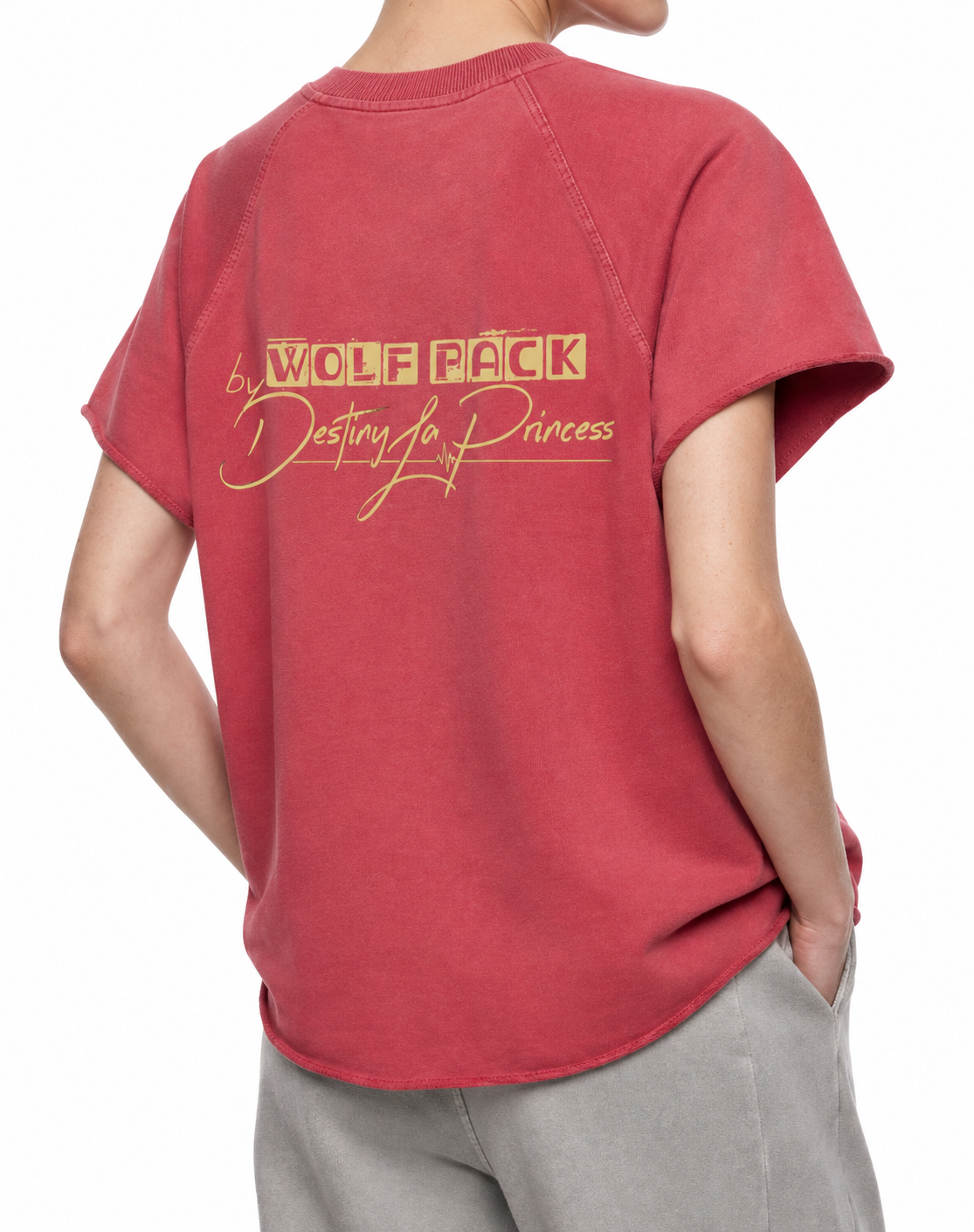 Unisex Vintage Wash Raw Edge T-Shirt