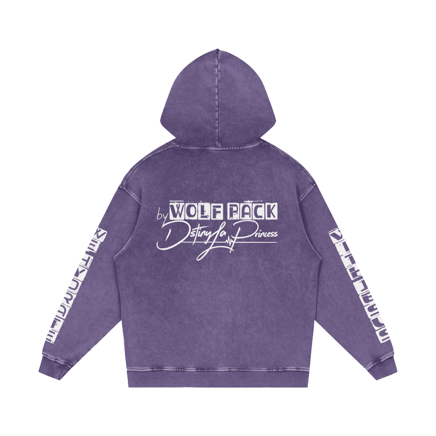 Snow Washed Loose Cotton Hoodie