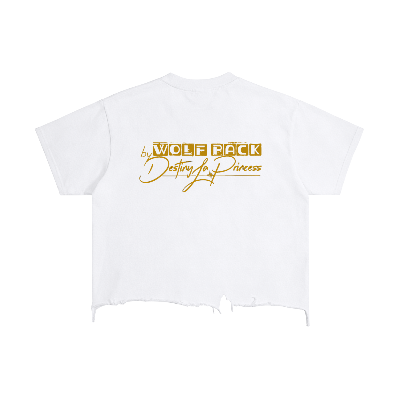 Vintage Wash Boxy Distressed Hem T-Shirt