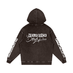 Snow Washed Loose Cotton Hoodie