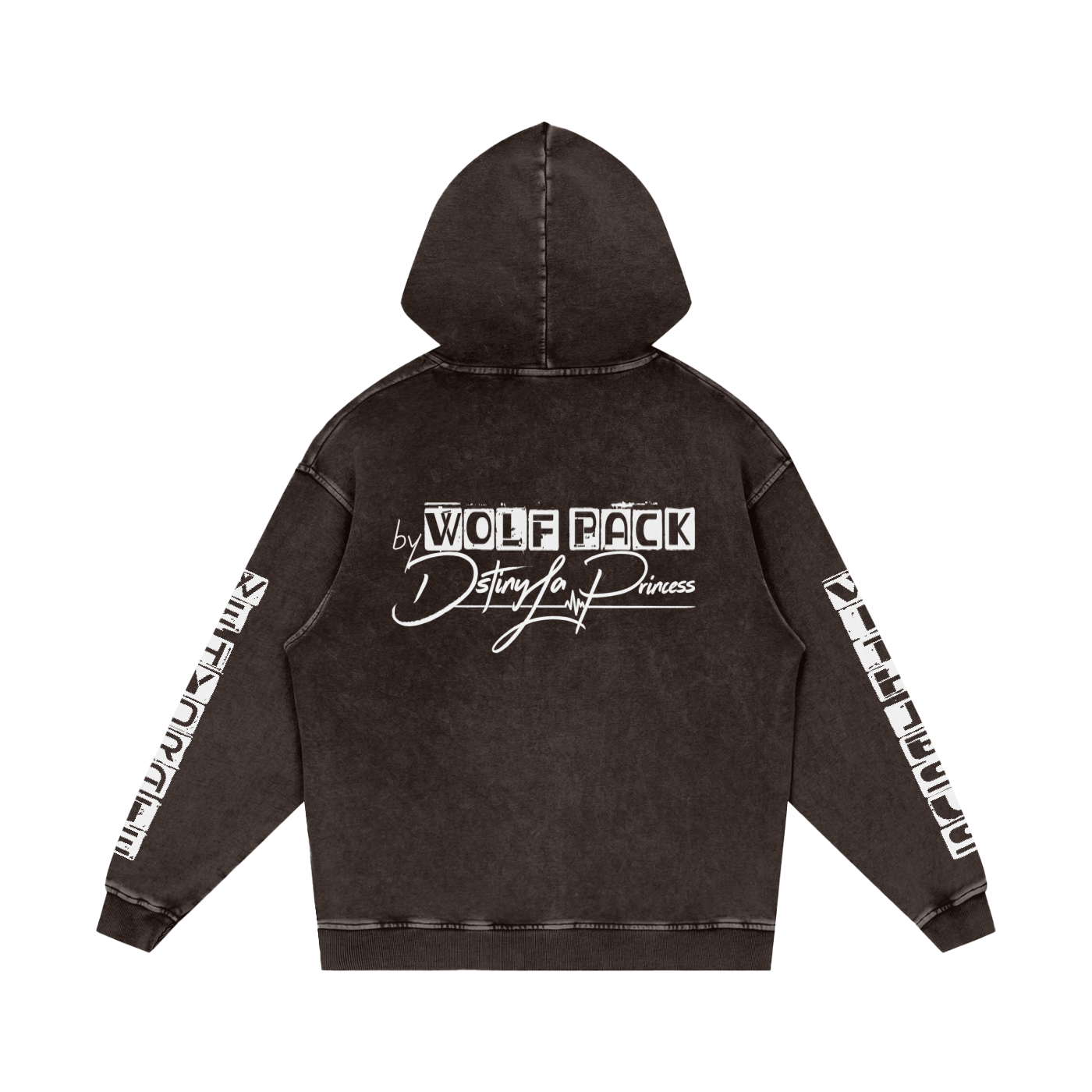 Snow Washed Loose Cotton Hoodie