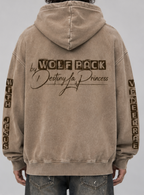 Snow Washed Loose Cotton Hoodie
