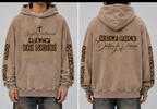 Snow Washed Loose Cotton Hoodie