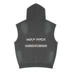 Unisex Vintage Wash Sun Fade Sleeveless Hoodie